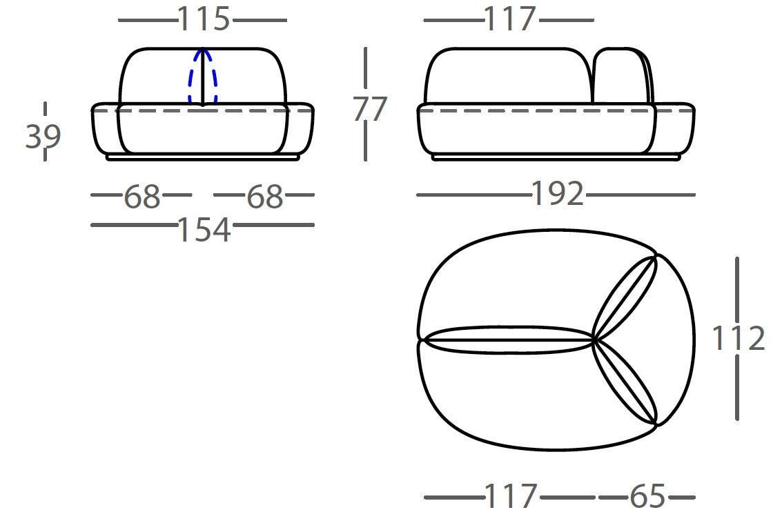 Le canapé de l'île