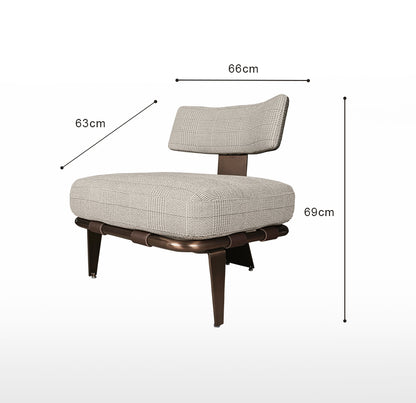 Fauteuil de salon pied-de-poule