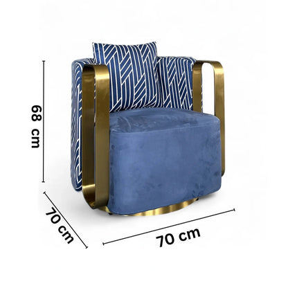 Fauteuil Monaco en velours
