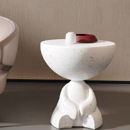 Table d'appoint en terrazzo sculpturale