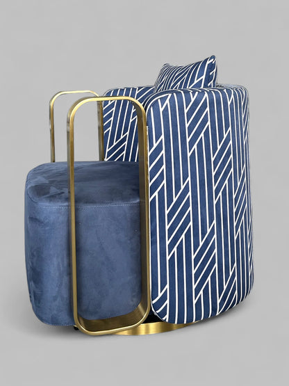 Fauteuil Monaco en velours