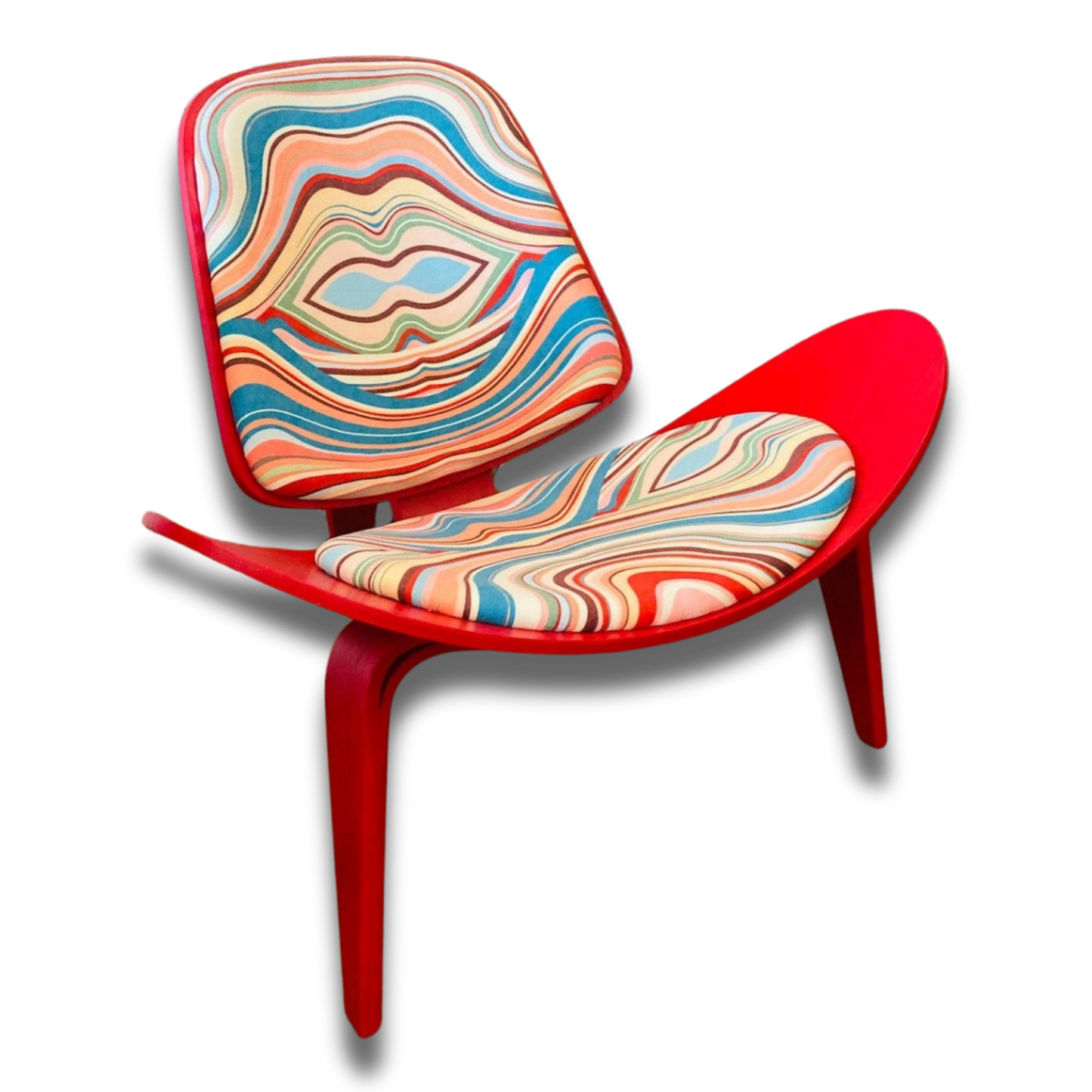 La chaise Shell JL Mollers multicolore