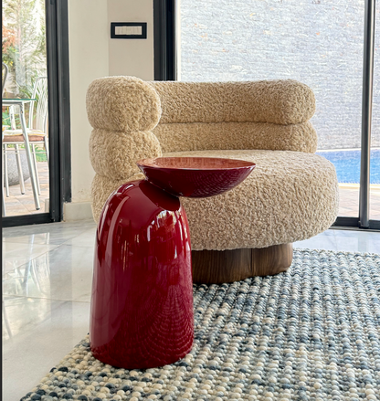Table d’appoint Scarlet rouge