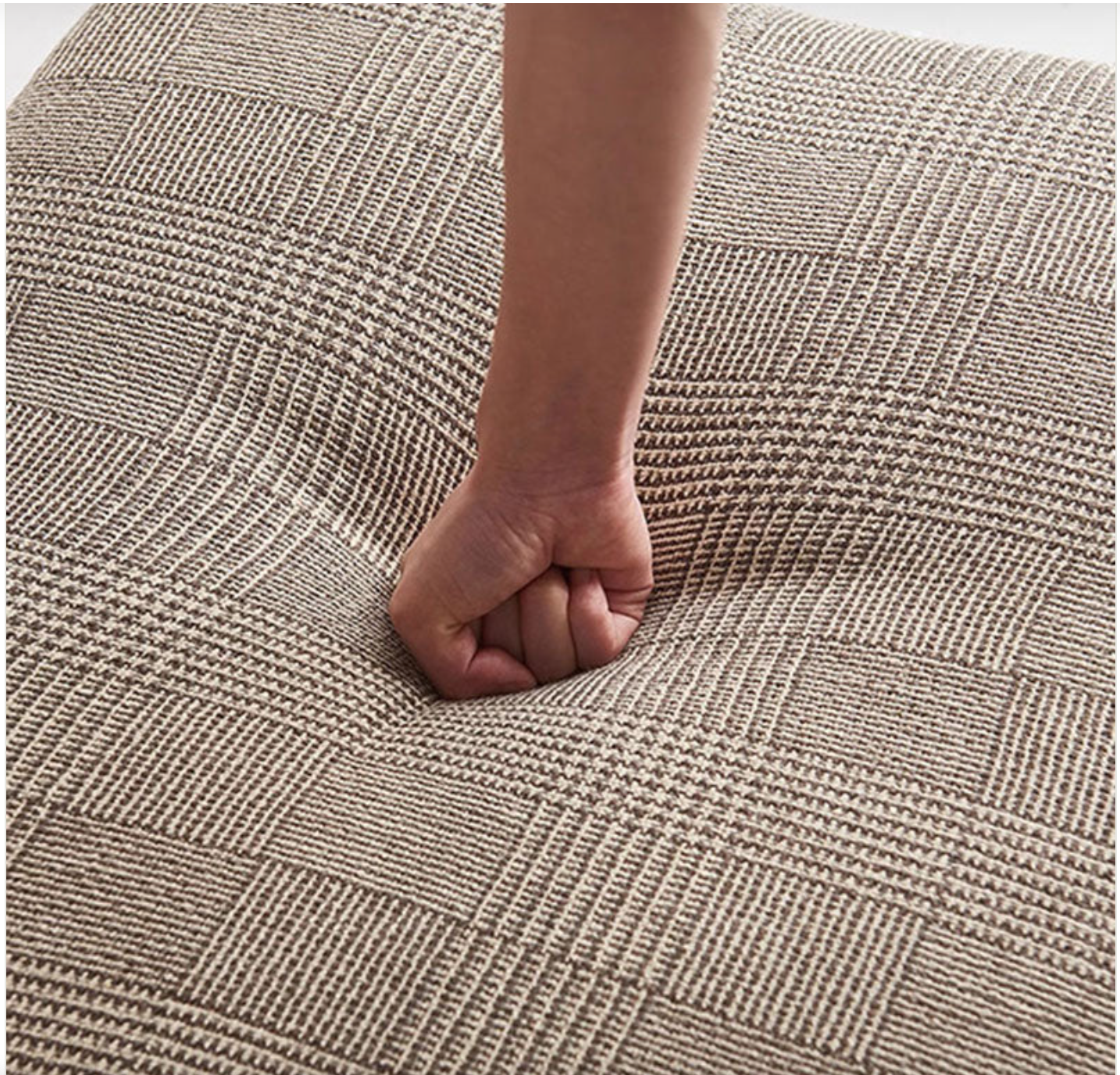 Fauteuil de salon pied-de-poule