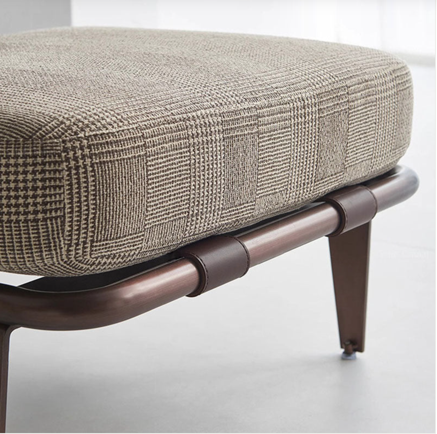 Fauteuil de salon pied-de-poule