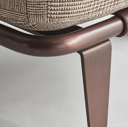 Fauteuil de salon pied-de-poule