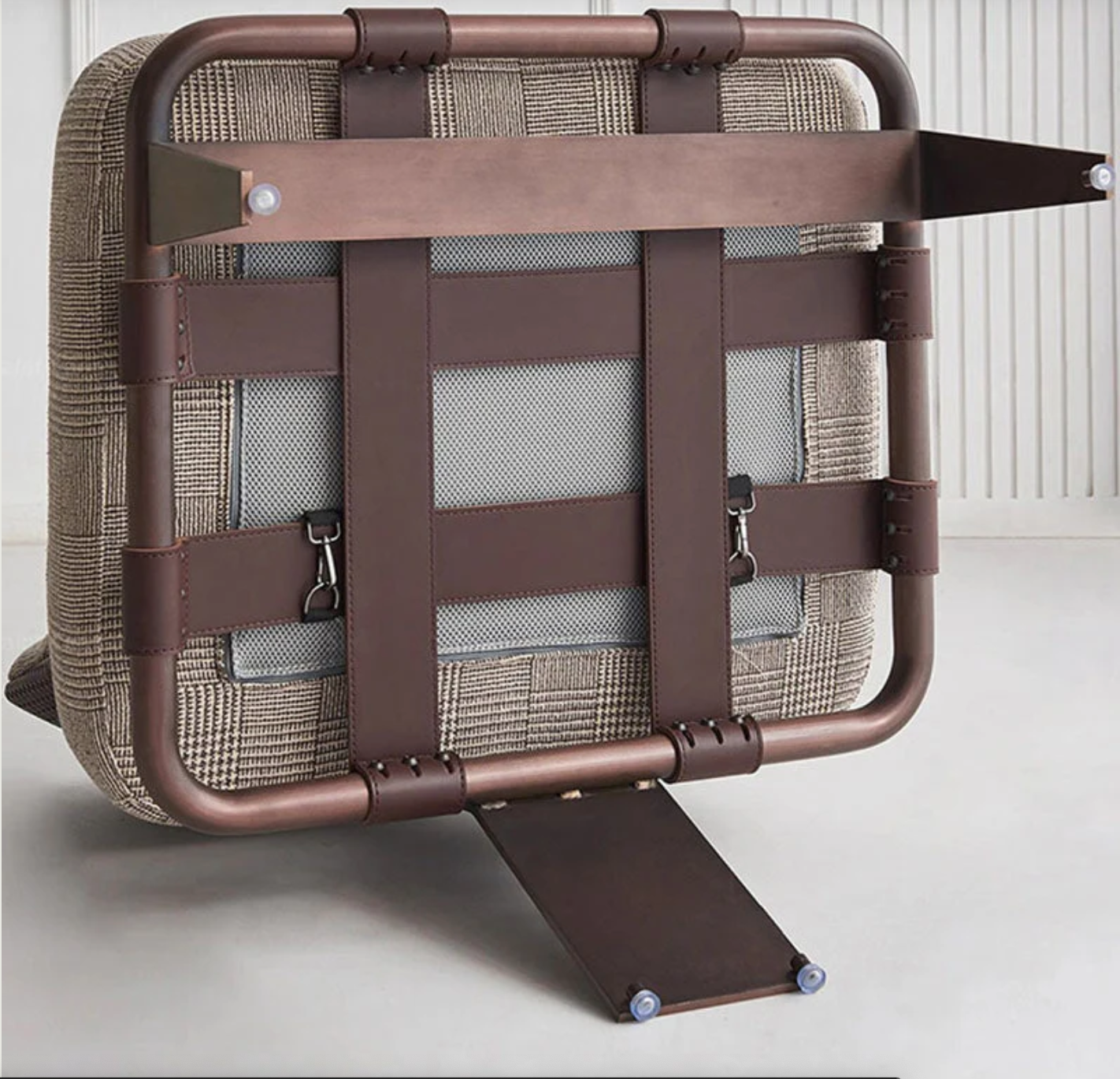 Fauteuil de salon pied-de-poule