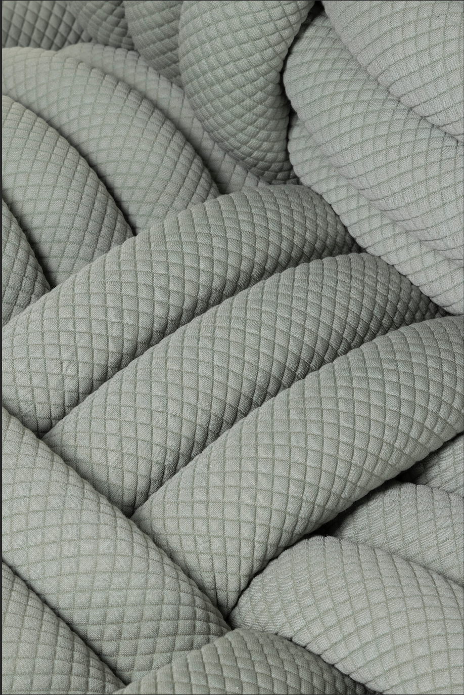 Fauteuil lounge Knitty vert sauge