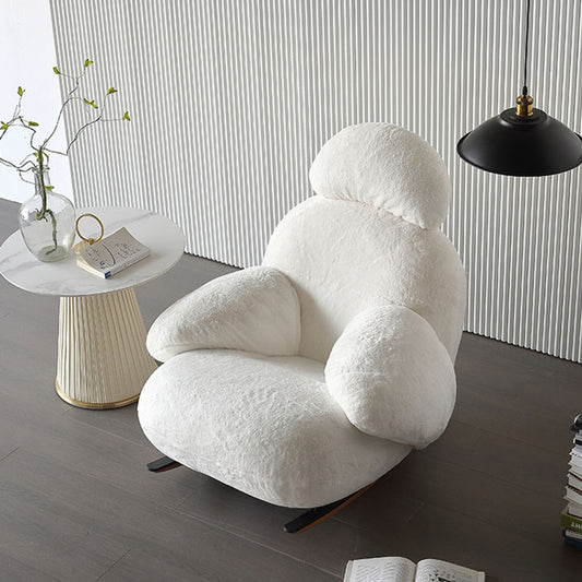 Chaise à bascule blanche