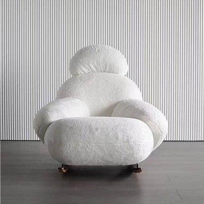 Chaise à bascule blanche