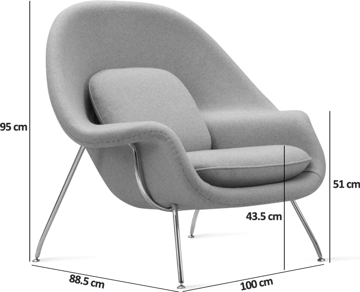 Fauteuil Womb relax Gris