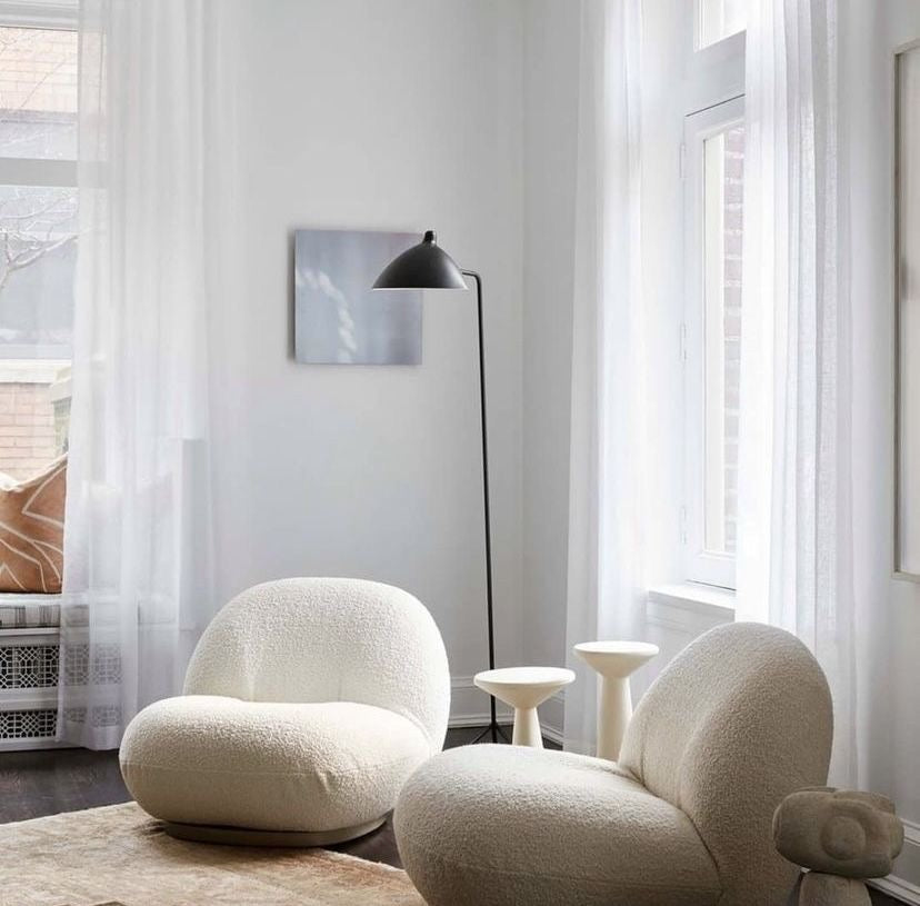 Fauteuil lounge bouclette