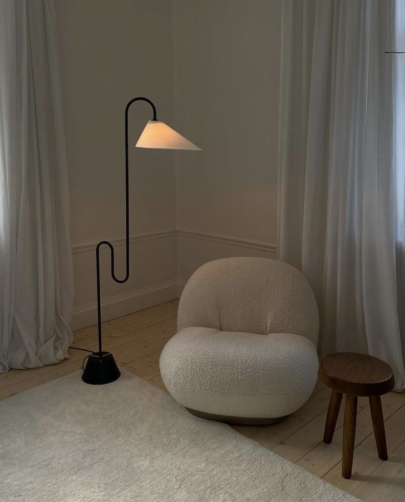 Fauteuil lounge bouclette