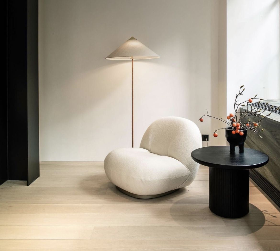 Fauteuil lounge bouclette