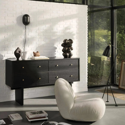 Fauteuil lounge bouclette