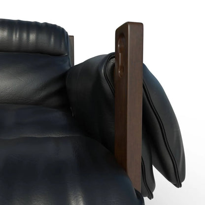 Fauteuil en cuir Henry noir