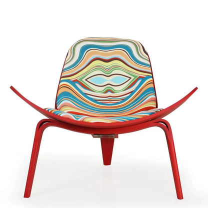 La chaise Shell JL Mollers multicolore