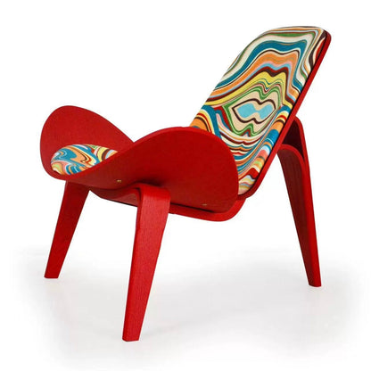 La chaise Shell JL Mollers multicolore