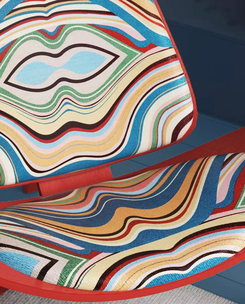 La chaise Shell JL Mollers multicolore