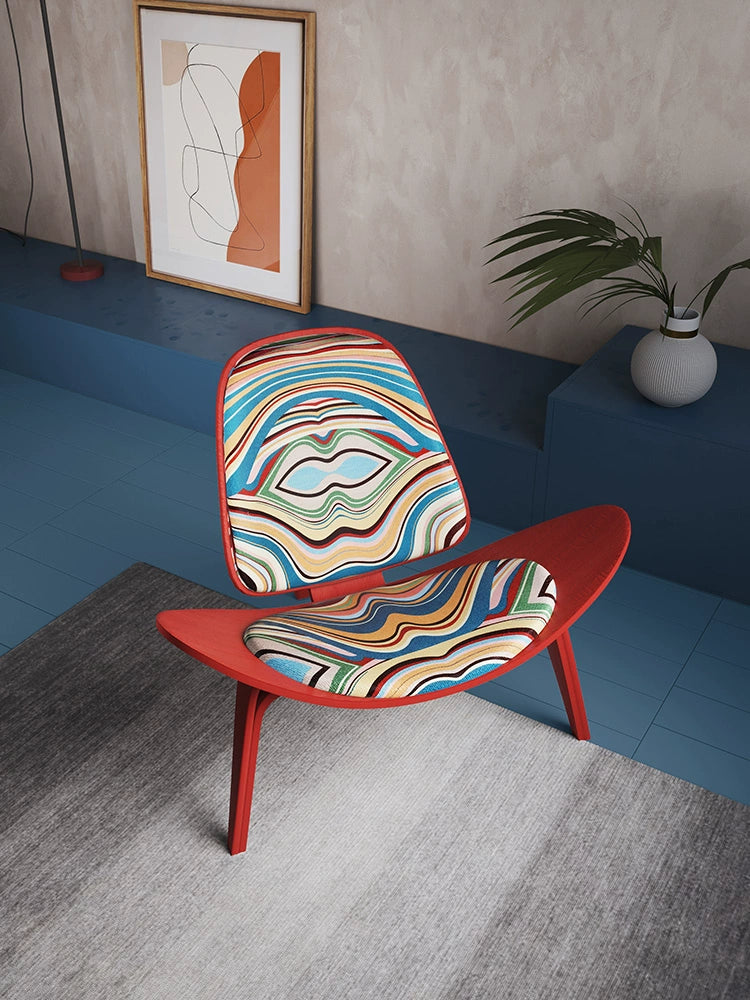 La chaise Shell JL Mollers multicolore