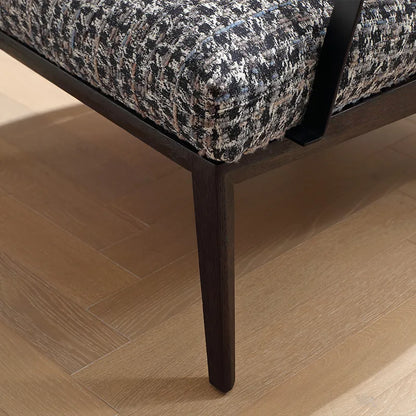 Fauteuil en lin anthracite gary