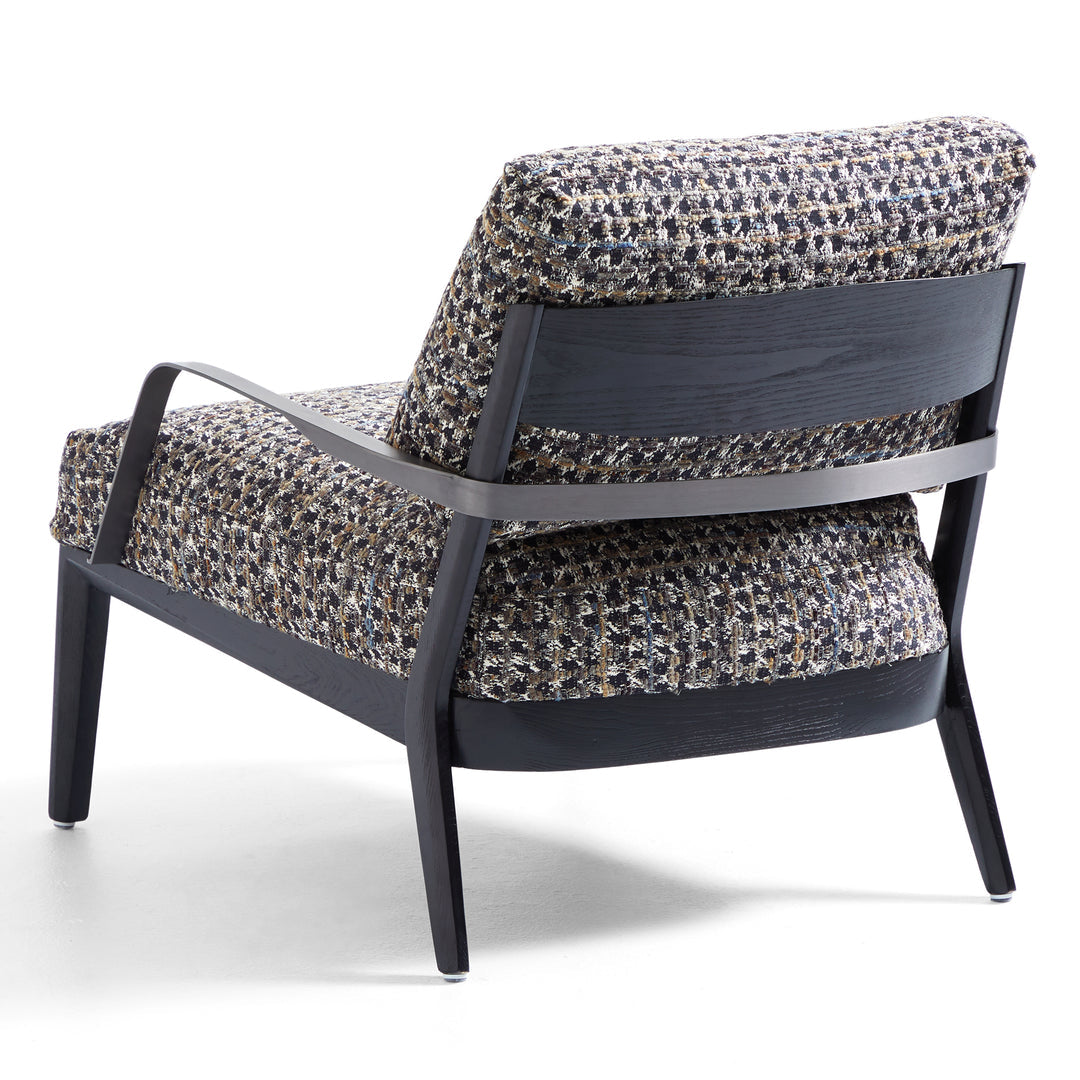 Fauteuil en lin anthracite gary