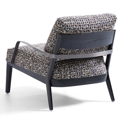 Fauteuil en lin anthracite gary