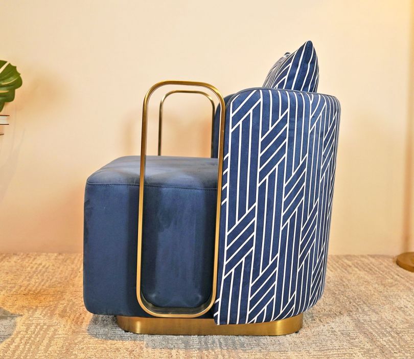 Fauteuil Monaco en velours