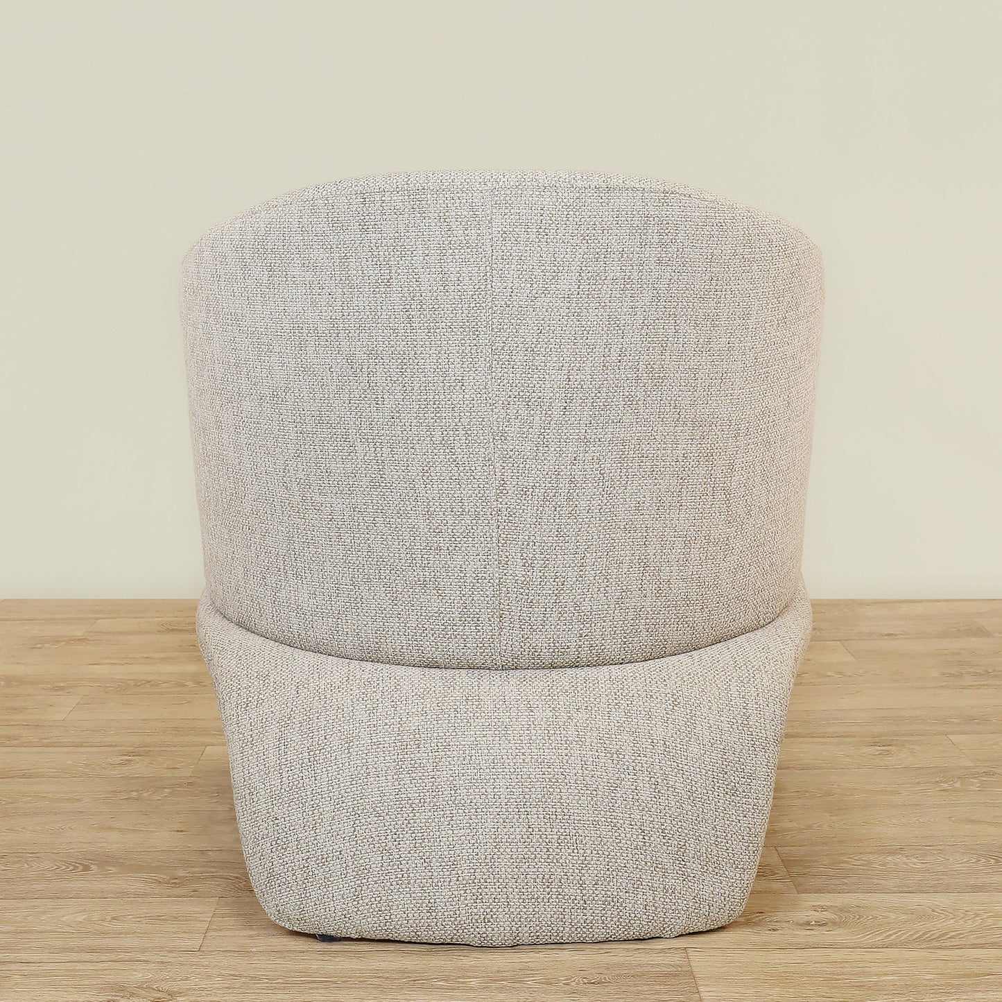 fauteuil Cozy Arch bouclé avec tabouret