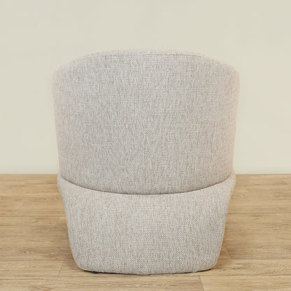 fauteuil Cozy Arch bouclé avec tabouret