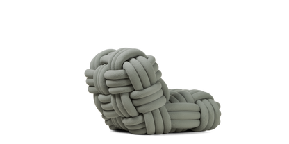 Fauteuil lounge Knitty vert sauge