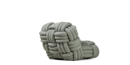 Fauteuil lounge Knitty vert sauge