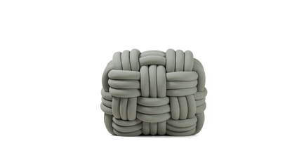 Fauteuil lounge Knitty vert sauge