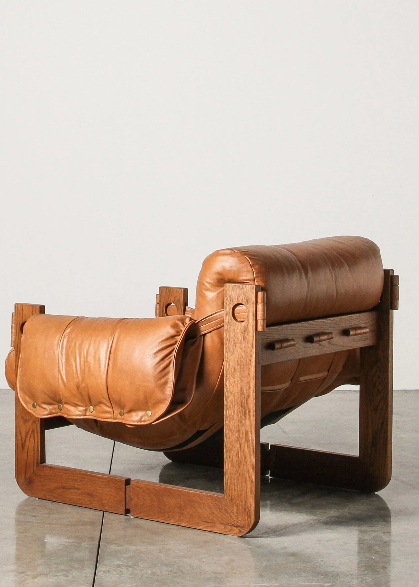 Fauteuil en cuir Henry camel